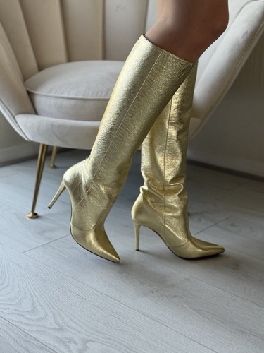 Gina langstiefel gold - in, 37,5