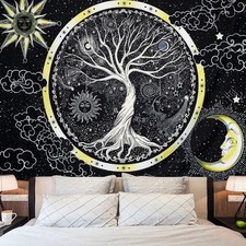 Wandteppich Psychedelic Mond