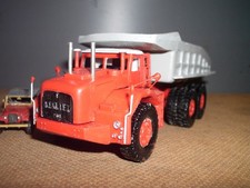BERLIET T-100 MULDENKIPPER MINING-TRUCK  UNICAT RESIN-UMBAU-MODELL  1:87 HO