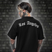 Los Angeles T-Shirt mit Backprint | Streetwear Städte Stadt Amerika USA L.A