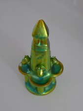 Zsolnay Pecs Eosin Keramik Brunnen Ochsenköpfen Figur Ungarn AN BASTLER