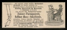 Alte Werbung Reklame 1887