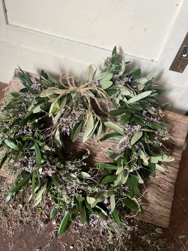 Trockenblumen herz kranz 30 - herz,