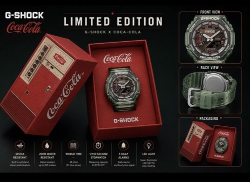 Casio shock coca - g-shock, coca-cola