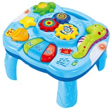 MalPlay Baby Spieltisch Musikspielzeug erstes Keyboard Licht&Sound Tiergeräu