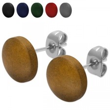 runde Holz Ohrstecker Ohrringe