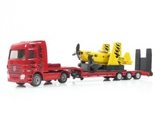 Siku 1:87 Mercedes Benz Schwertransport mit Propellermaschine #7719