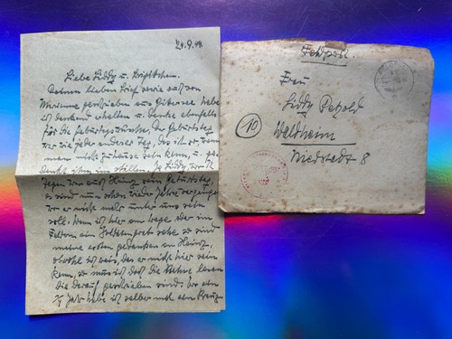 Alte feldpost waldheim 1944 - waldheim,