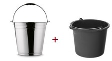 Metalleimer mit Henkel 12 L