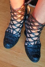 Sexy BOND AGE VINTAGE EL DANTES Leder boots Stiefel Stiefeletten