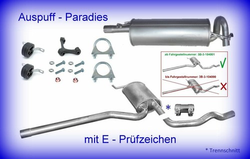 Abgasanlage auspuff für - für, vw