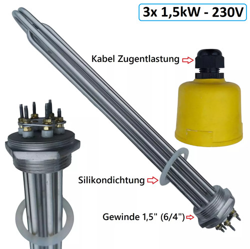 5kw heizstab 230v - (4,5kw),