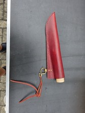 Mittelalterliches Damastmesser Mit Lederscheide