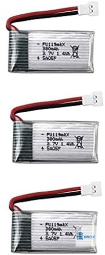 Lipo akku set 3er 380mah - 3.7v,