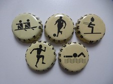 5 verschiedene Kronkorken