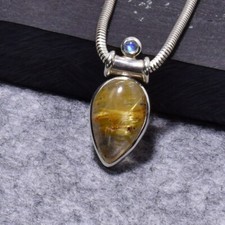 Rutilquarz Anhänger, 925er