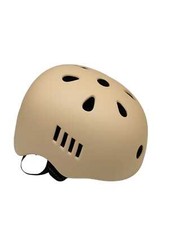 SKATEWIZ Fahrradhelm für Skateboard, Mountainbike und BMX Größe L, beige 57-61 