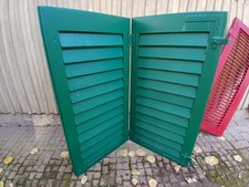 1 doppelter Fensterladen - Holz - gebraucht - Höhe 120 cm, Breite 61 cm