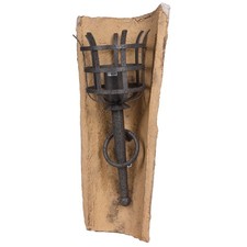 Wandleuchte Dachziegelleuchte Wandfackel Wandlampe 230V rostoptik Lampe rustikal