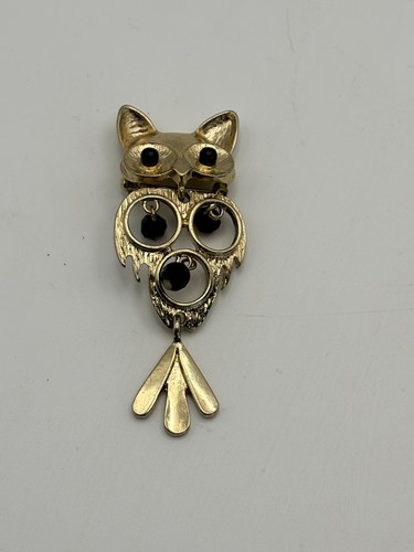 Vintage brosche goldfarben - vintage,
