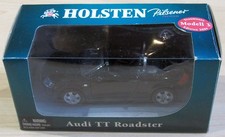 Maisto Audi TT Roadster 1:36 schwarz Modellauto  Werbung Holsten Pilsener OVP