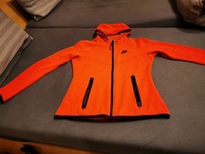 NIKE Damen Sweat Jacke Kapuze rot Gr. M 2x RV Tasche + 2x Innentasche Daumenlöch