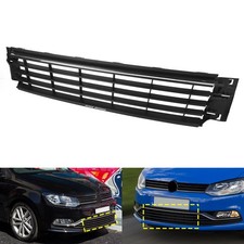 Schwarz Stoßfänger Lüftungsgitter Chrom Zierleiste für VW Polo 6C1, 6R1 2014-17
