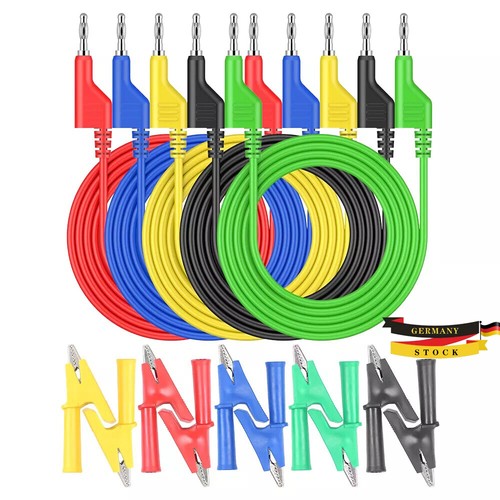 Bananenstecker messkabel set - bananenstecker,