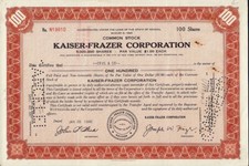 KAISER-FRAZER CORPORATION NEVADA 1946 (Besitzer von Willys Overland / Motor Co
