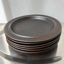 Arabia Finnland Finland Ruska Ulla Procopé 6 Speiseteller flach 25,5cm 70er