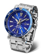 Vostok Europe Energia Rocket Automatikuhr 575A716-B Edelstahlband 48 mm