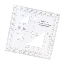 Transparant Planzeiger Acryl Schablone Koordinate Skala Zeigen für