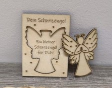 Schutzengel Holz Karte