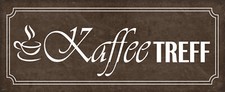 Holzschild 27x10 Kaffee Treff