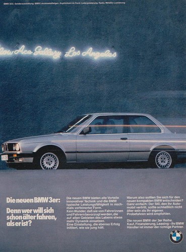 Bmw 323i reklame - bmw, (e30)