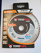 ToroFlex Diamanttrennscheibe Diamantscheibe für Beton Ziegel 180 mm