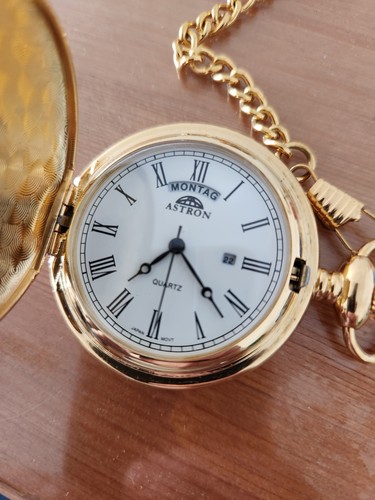 Taschenuhr vergoldet mit - taschenuhr,