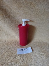 Becher Tupper Pumpbecher Seifenspender Cremespender retro vintage bordeauxrot