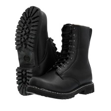 Kampfstiefel Vollleder schwarz Stiefel Springerstiefel Army BW 9 Loch