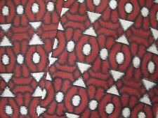 Japanische 100%  Seide Stoffrest schwarz rot weiß 83 x 18 cm