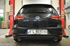  VW GOLF 7 VII GTD GTI Endrohranlage +Heckansatz Auspuff 100mm V&L Sportauspuff 