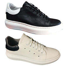 JUNGEN SCHUHE DAMEN HERAUSNEHMBARES FUSSBETT SCHNÜRER SNEAKERS ECHT LEDER SCHWARZ WEISS