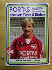 Norbert Eilenfeldt - handsignierte Autogrammkarte 1. FC Kaiserslautern 1982/83
