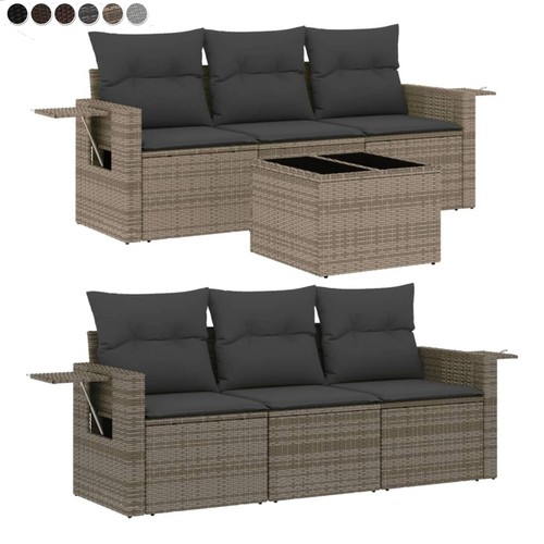 Garten sofagarnitur mit kissen - sofagarnitur,
