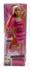 2012 Fashionistas Color Play  Barbie Puppe / Pink Red Dress / Mattel X7868, NrfB