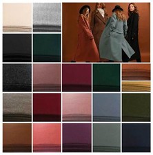 Walkloden Wollstoff Wollwalk Wollfilz Loden uni Stoff ab 0,5m x 1,45m Meterware 