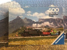VOLLSTÄNDIG Puzzle Ravensburger Dampflokomotive Schweiz 500 Teile 62550341