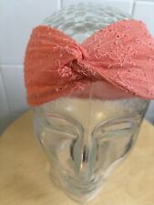 Bandeaux Knoten Stirnband Haarband Knotenstirnband Spitze Floral orange