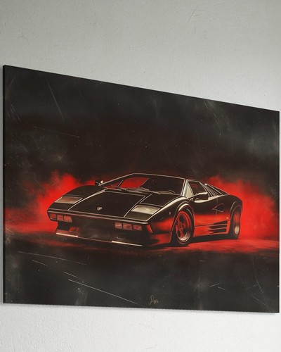 Sportwagen leinwand bild - leinwand,