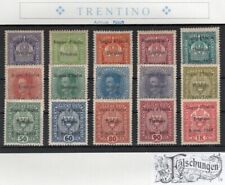 ITALIEN. BESETZUNG TRENTIN 1/15* Aufdr. falsch = REGNO d`ITALIA TRENTINO #N33-48